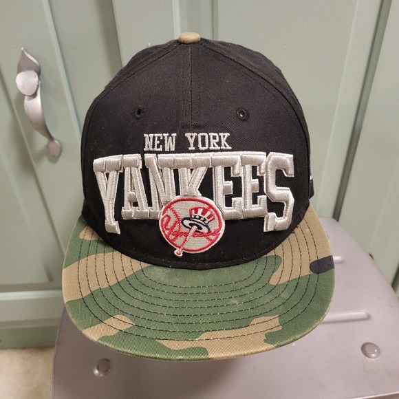 New York Yankees New Era 9Fifty Camo Camouflage MLB Baseball Snapback Hat Cap - Picture 2 of 9